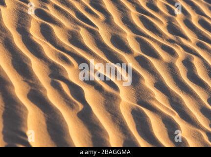 Sand texture on the beach, Essaouira, Morocco Stock Photo