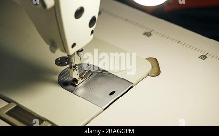 modern sewing machine close up Stock Photo