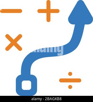 Well organized and fully editable Vector Business Planning icon, strategy, tactics, account of money for vector stock and many other purposes. Stock Vector