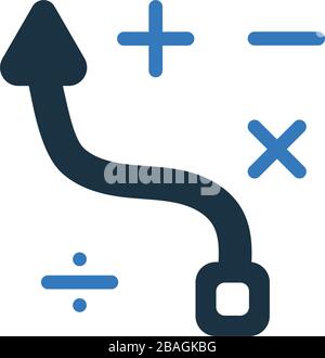 Well organized and fully editable Vector Business Planning icon, strategy, tactics, account of money for vector stock and many other purposes. Stock Vector