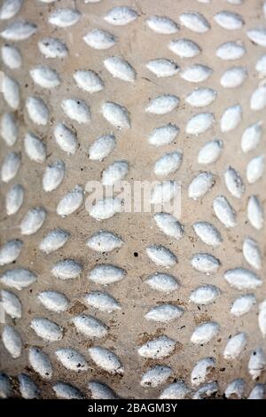 Clay white pot with flower decoration macro background high quality Stock Photo