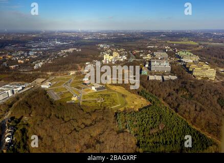 , Healthcare Campus NRW in Bochum at Ruhr University Bochum, 28.02.2015, aerial view, Germany, North Rhine-Westphalia, Ruhr Area, Bochum Stock Photo