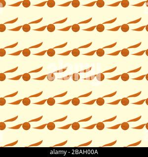 Snitch pattern, illustration, vector on white background Stock Vector