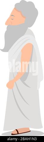 God Zeus, illustration, vector on white background Stock Vector