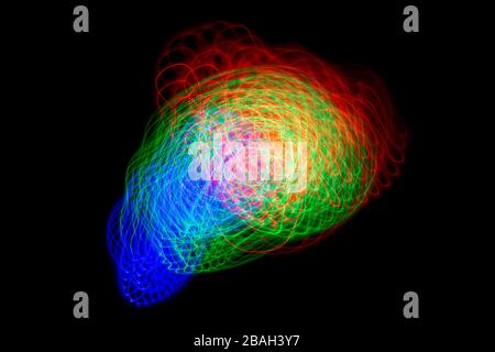 Abstract light trails Stock Photo