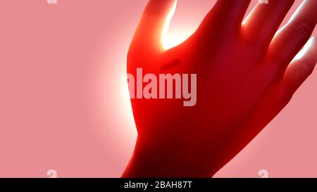 Microchip implanted in human hand, illustration Stock Photo - Alamy