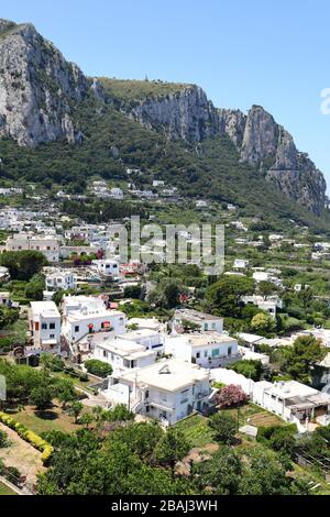 Capri, Italy: General view of the beautiful island Stock Photo