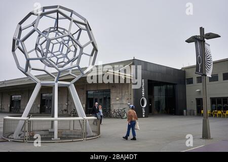 Visitors at the Exploratorium, a museum of science, technology and arts in San Francisco, California, seen on Sunday, Mar 1, 2020. Stock Photo
