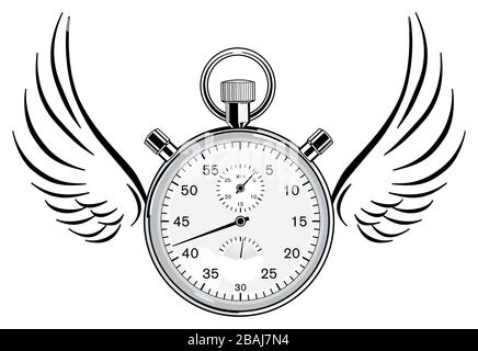 Time management concept illustration. - vector illustration Stock Vector