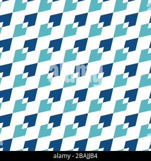 Geometric seamless pattern with rhombs in blue colors. Vector texture EPS10 Stock Vector