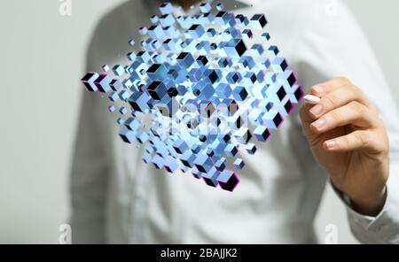 computering cloud computing and files Stock Photo