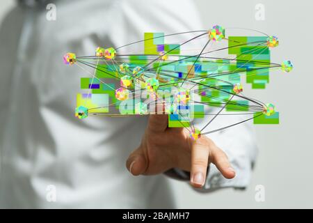 computering cloud computing and files Stock Photo