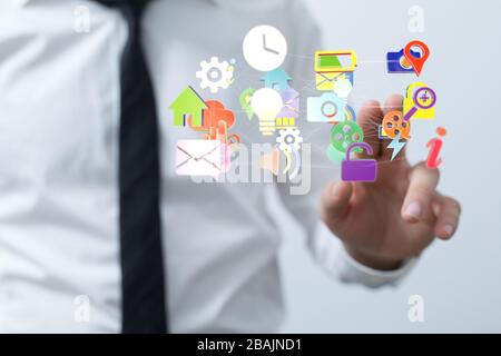 A computering cloud computing and files Stock Photo
