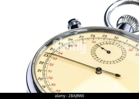 old analog chronometer in detail Stock Photo