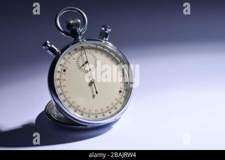 old analog chronometer in detail Stock Photo