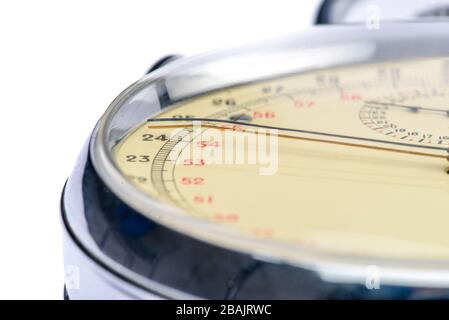 old analog chronometer in detail Stock Photo