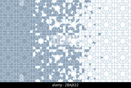 Arabesque tile seamless vector border. Stock Vector