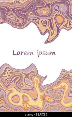 Liquid and marbled vector template Stock Vector