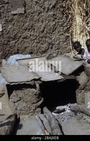 Smoked and dried freshwater fishes in Lake Chad Stock Photo