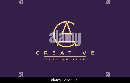 Modern letters AC, A&C Logo Design Template Vector. Stock Vector