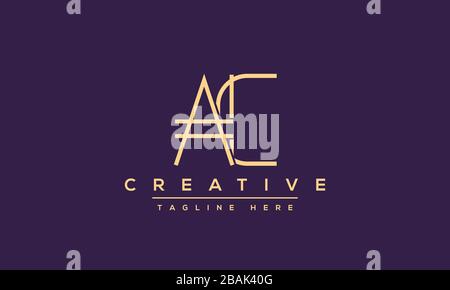 Modern letters AC, A&C Logo Design Template Vector. Stock Vector