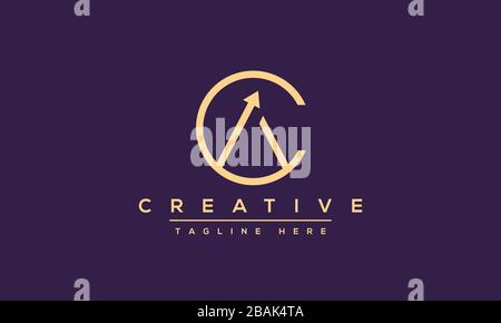 Modern letters AC, A&C Logo Design Template Vector. Stock Vector