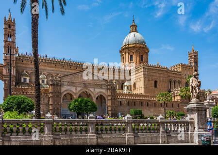 Palermo Cathedral is the cathedral church of the Roman Catholic Archdiocese of Palermo, located in Palermo, Sicily, southern Italy. It is dedicated to Stock Photo