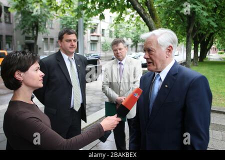 Lithuanian President Valdas Adamkus Stock Photo