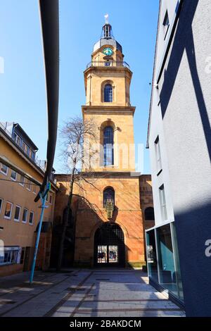 The Tower Hafenmarktturm in Heilbronn, Germany, Europe Stock Photo