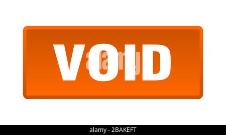 void button. void square orange push button Stock Vector