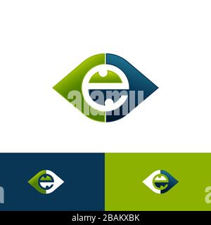 Eye icon vector in modern flat style for web graphic and mobile design. Eye icon vector isolated on white background. Vector illustration EPS.8 EPS.10 Stock Vector