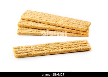 Crispbread on a white background Stock Photo