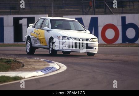 1996 Vauxhall Vectra Super Touring Special edition driving on the Silverstone Curcuit  Northants UK Stock Photo