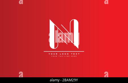 Abstract Letter N, NN logo Design Stock Vector