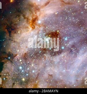 Stars in the Swan Nebula Stock Photo - Alamy