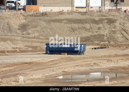 I-70 Construction Project on Denver's Park Hill Golf Course, Denver, Colorado, USA Stock Photo