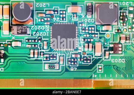Electric scheme close up. Abstract technology theme texture Stock Photo