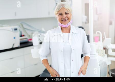 Senior female doctor Stock Photo