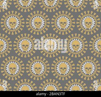 Coronavirus - Seamless geometric pattern. Vector texture Stock Vector