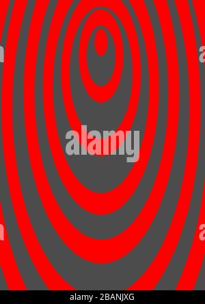 Template for the text red circles on a black background. Stock Vector