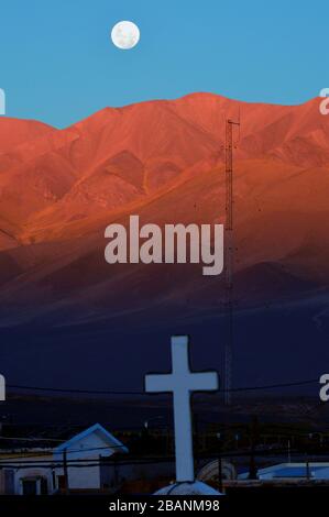 Beautiful sunset in Tolar Grande, Salta, Argentina. Stock Photo