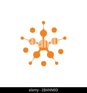 star linked dots design symbol vector Stock Vector