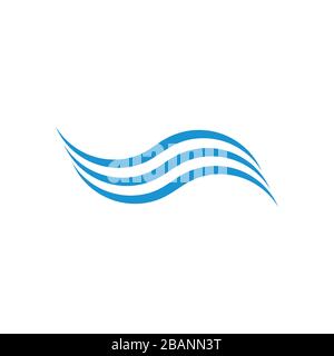 curves smooth wavy simple logo vector Stock Vector