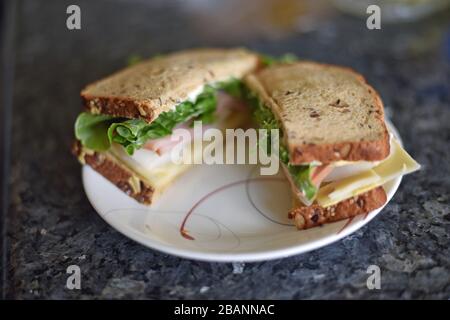 Turkey Sandwich Stock Photo