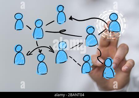 A Unity group and teamwork concept Stock Photo