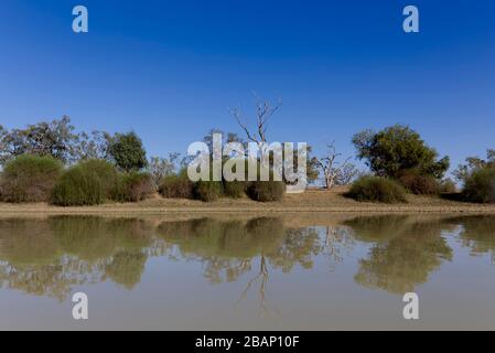The Dig Tree waterhole of Burke and Wills fame Coopers Creek Western ...