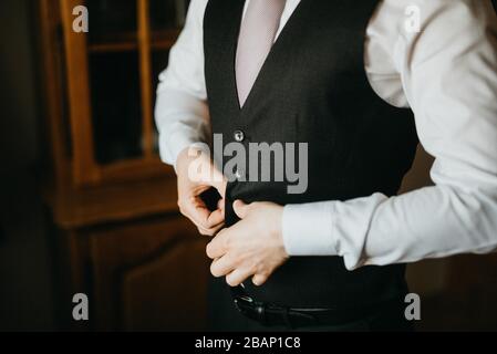 Businessman preparing for business. Meeting with clients Stock Photo
