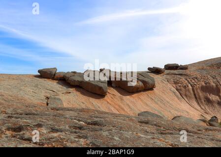Pildappa Rock formation near Minnipa on the Eyre Peninsula South Australia Stock Photo