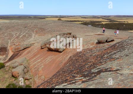 Pildappa Rock formation near Minnipa on the Eyre Peninsula South Australia Stock Photo