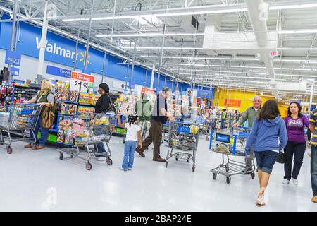 Interior walmart store in miami hi-res stock photography and